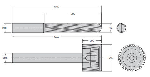 Onsrud 29-061 12MM DIAMOND GRIT HOGGER BALLNOSE