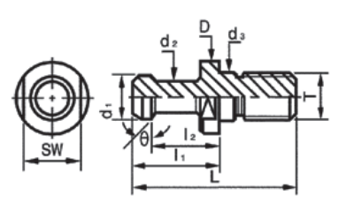 Onsrud 33-113 COLOMBO PULL STUD