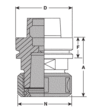 Onsrud 33-94 HSK 63F TOOLHOLDER - ER32