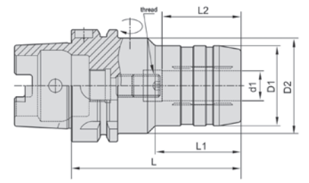 Onsrud 34-172 HSK63F-HC25.4-120