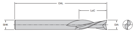 Onsrud 40-158 1/4 HSS DOWNCUT DE