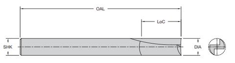 Onsrud 56-100 5/16 SC ST DOUBLE EDGE V