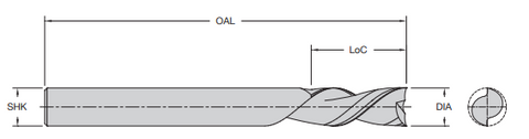 Onsrud 57-921 3/8 SC DOUBLE EDGE DOWNCUT HEAVY DUTY