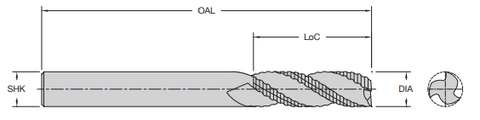 Onsrud 60-005 1/2 SC 3-EDGE UPCUT HOGGER