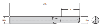 Onsrud 61-100 5/16 SC ST SINGLE EDGE O