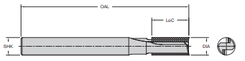 Onsrud 68-055 3/8 SC DOUBLE EDGE PCD TIPPED