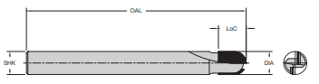 Onsrud 68-455 12MM PCD 2F BALLNOSE