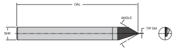 Onsrud 68-502 0.010" PCD ENGRAVING TOOL