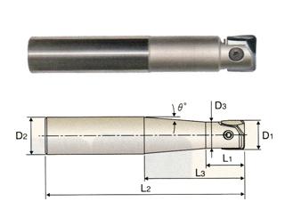 ZRS1032 1/2 x 7/16 x 17/32 x 1-3/16 x 4-3/8 - I-XMILL REGULAR STRAIGHT NECK CORNER RADIUS HOLDER,