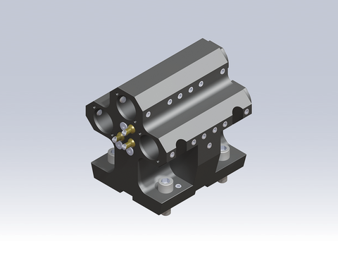 MNL12-BG12Z-MST. Lyndex Mori Static BG1.1/4" Z-Axis 90Deg<Axial> MainSubTriple 3+3 ExtC