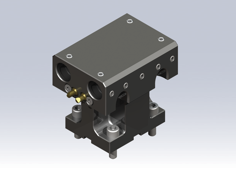 MNZ20-BG10Z-MSD-C. Lyndex Mori Static BG1" Z-Axis 90Deg<Axial> MainSubDual 2+2 IntCoolant