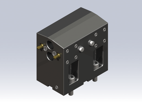 MNZ20-BG75Z-MSD. Lyndex Mori Static BG3/4" Z-Axis 90Deg<Axial> MainSubDual 2+2 ExtCoolant