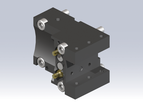 MNZ20-OD75X. Lyndex Mori Static OD3/4"SQR X-Axis STRT<Radial> ExtCoolant T00234