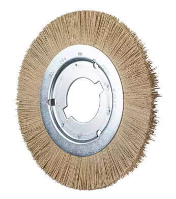 4" M-BRAD® wheel brush - Narrow face, 600 grit Diamond, 5/8" AH